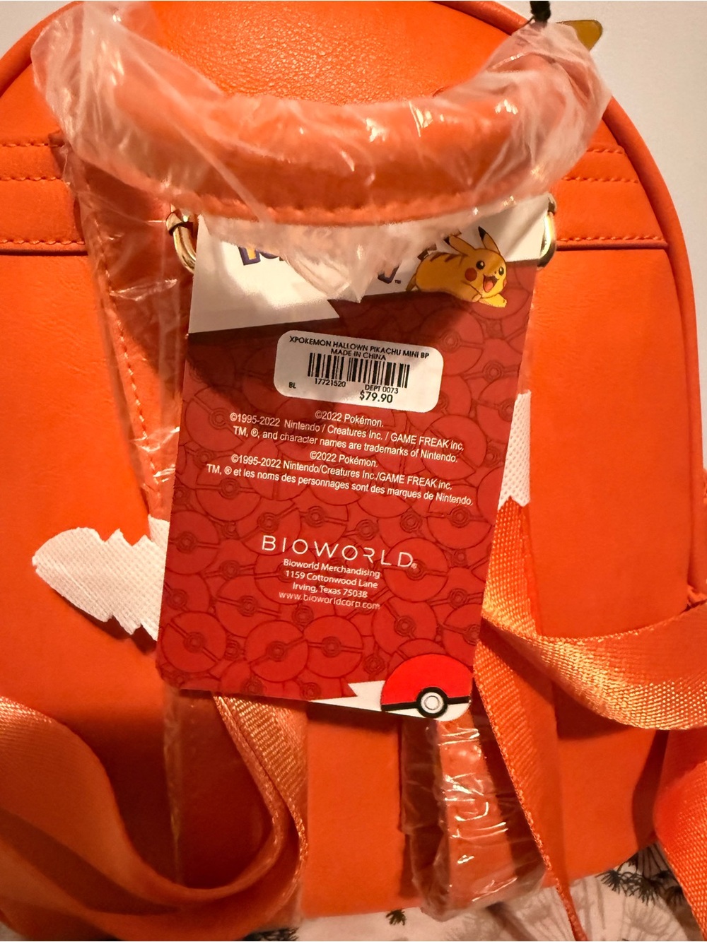 Pikachu Pumpkin Backpack - Picture 5 of 5